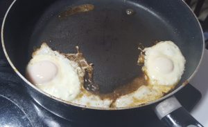 Two fried eggs