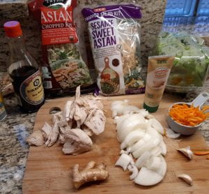 Components for Chicken Lettuce Wraps